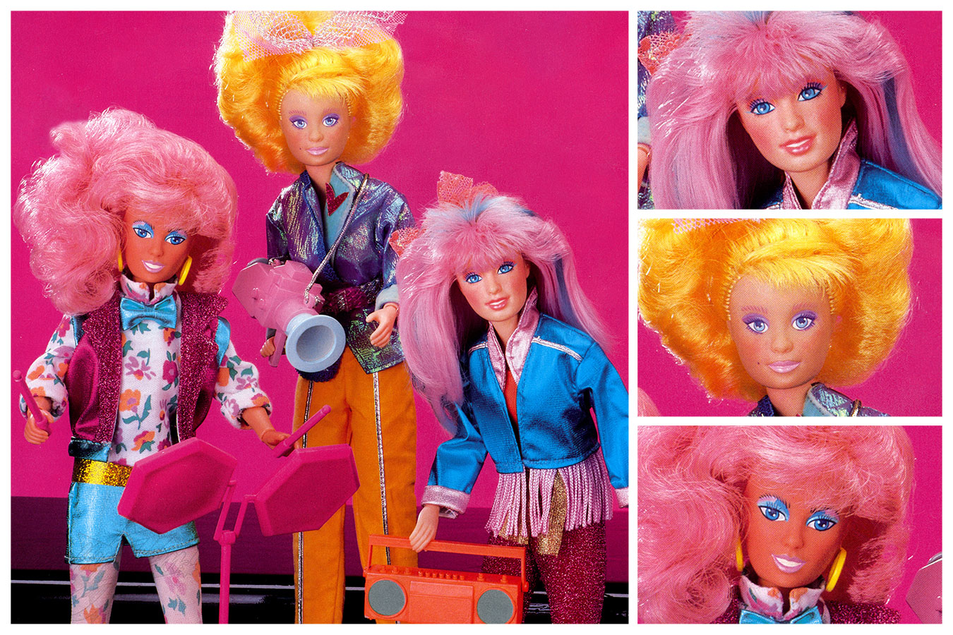The Holograms 4005, Danse, Video, and Raya 1987 -- images from 1987 Hasbro Toy Fair Catalog