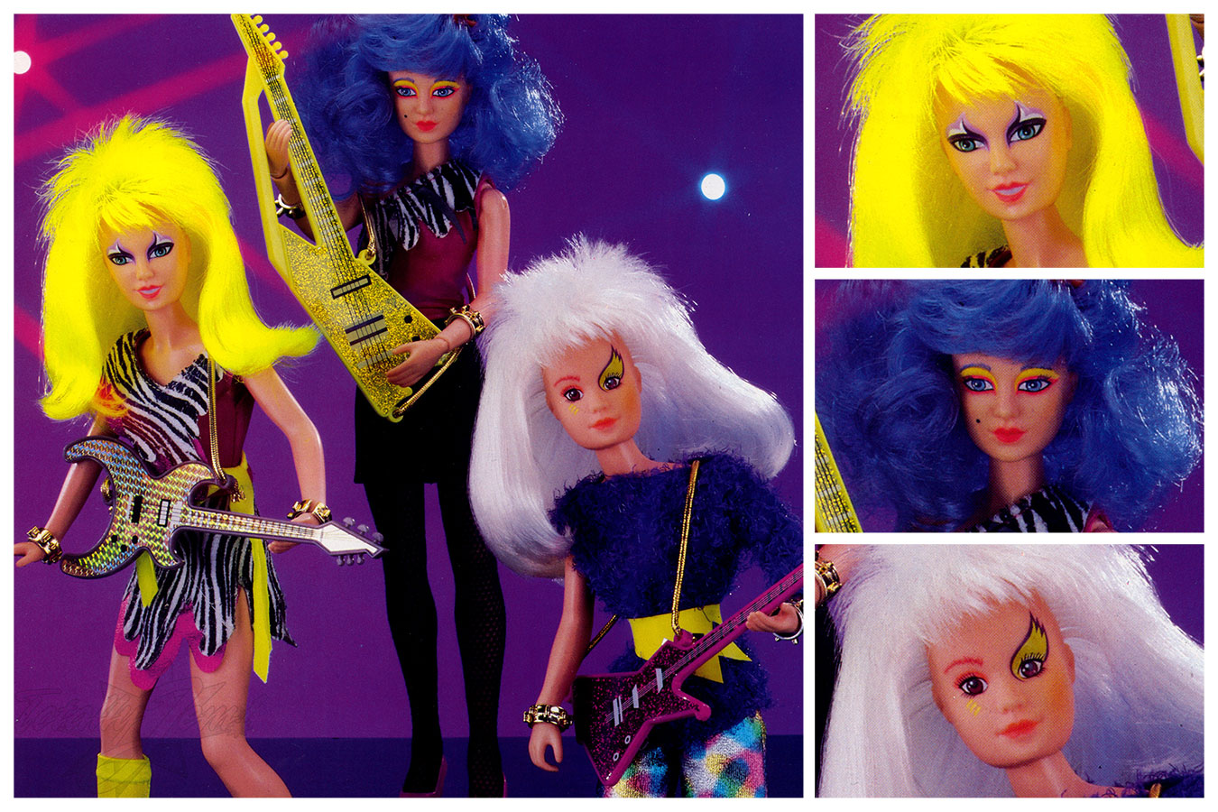 The Misfits 4010, Pizzazz, Stormer, and Roxy 1987 -- images from 1987 Hasbro Toy Fair Catalog