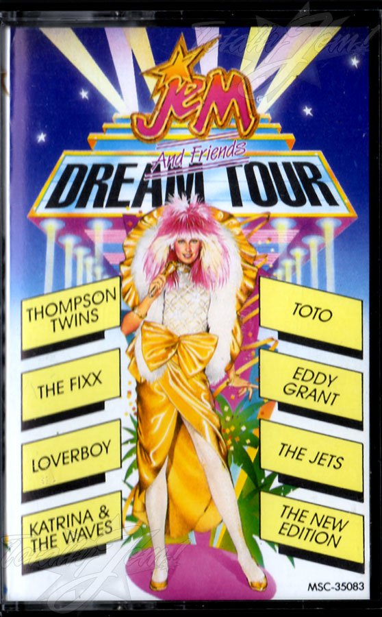 Jem And Friends Dream Tour Cassette - MCA Records MSG 35083