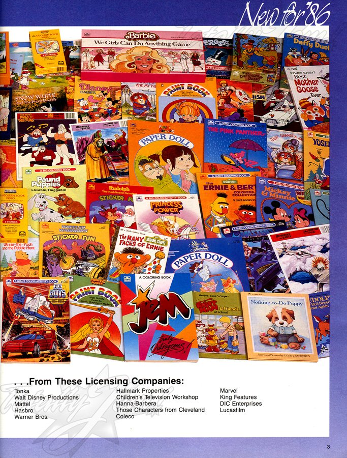 Golden 1986 US Toy Fair Catalog - Jem™