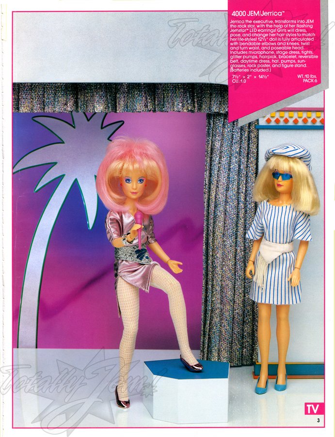 Hasbro 1986 US Toy Fair Catalog - 4000 Jem/Jerrica™