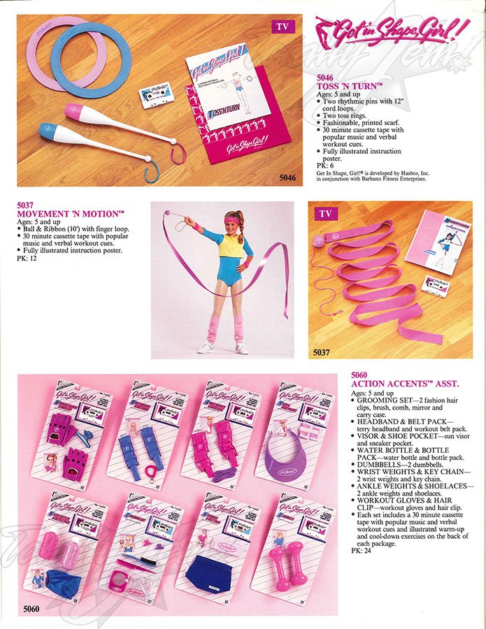 Hasbro 1987 US 1st Quarterly & Media Guide - Get in Shape Girl!
