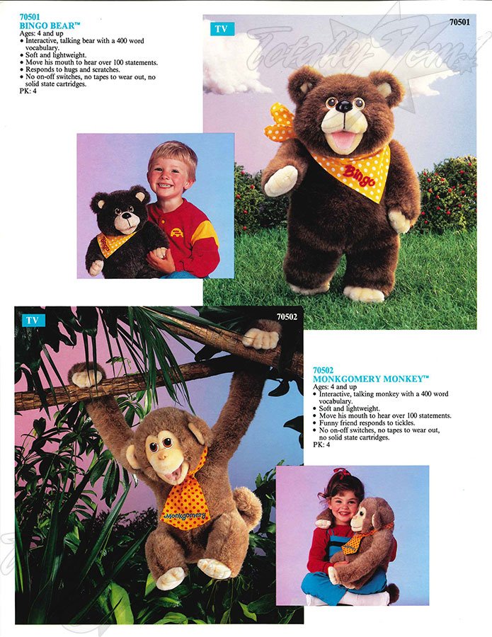 Hasbro 1987 US 1st Quarterly & Media Guide - Bingo Bear