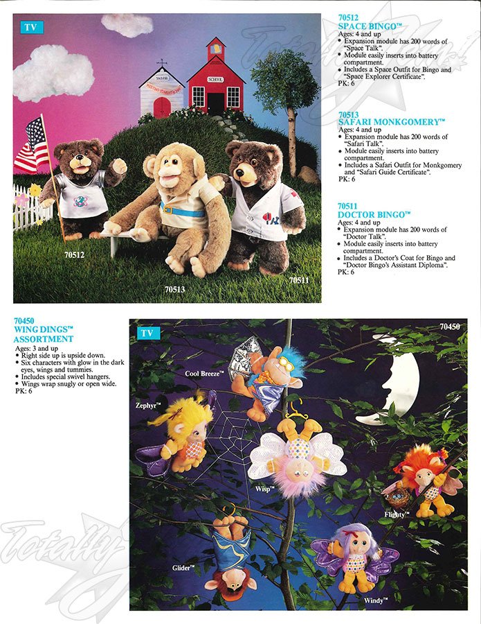 Hasbro 1987 US 1st Quarterly & Media Guide - Bingo Bear