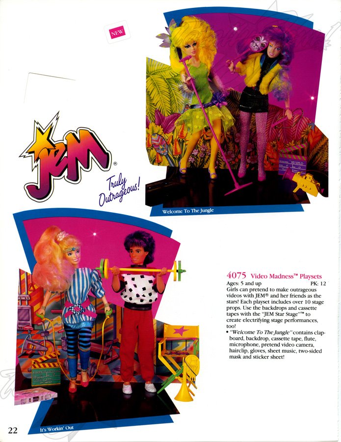Hasbro 1987 US Toy Fair Catalog - Video Madness™ Playsets