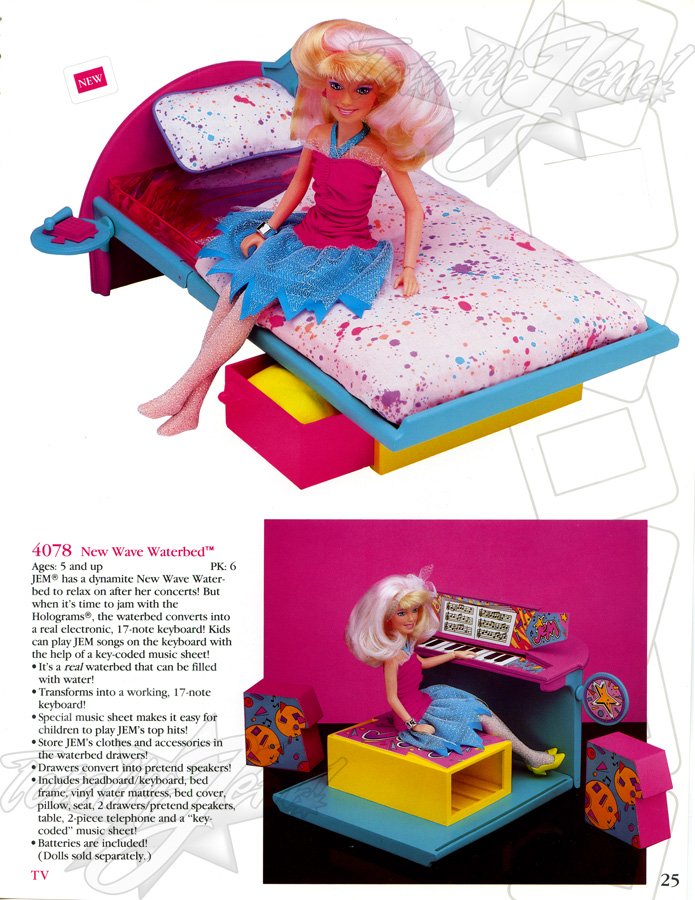 Hasbro 1987 US Toy Fair Catalog - 4078 New Wave Waterbed™
