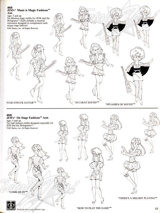 Hasbro 1987 US Line Art Catalog