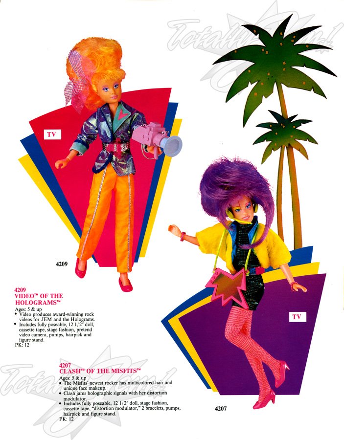Hasbro 1987 US 1st Quarterly & Media Guide - 4209 Video™ of the Holograms™, 4207 Clash™ of the Misfits™