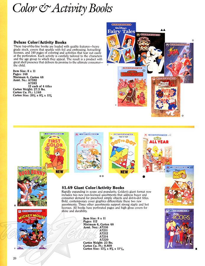 Golden 1986 US Toy Fair Catalog - Jem™