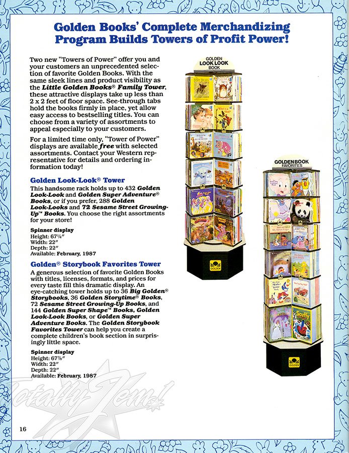 US 1987 Fall Golden Books Catalog - Jem&trade;