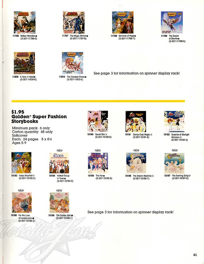 US 1987 Fall Golden Books Catalog - Jem&trade;