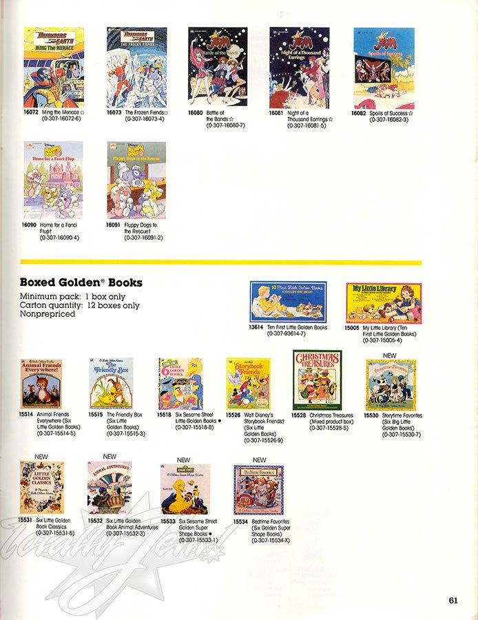 US 1987 Fall Golden Books Catalog - Jem&trade;