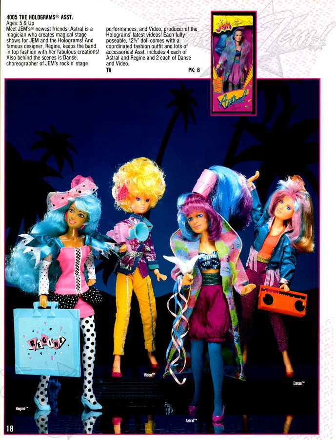 Hasbro 1988 US Pre-Toy Fair Catalog - 4005 THE HOLOGRAMS&reg;&nbsp; ASST. 