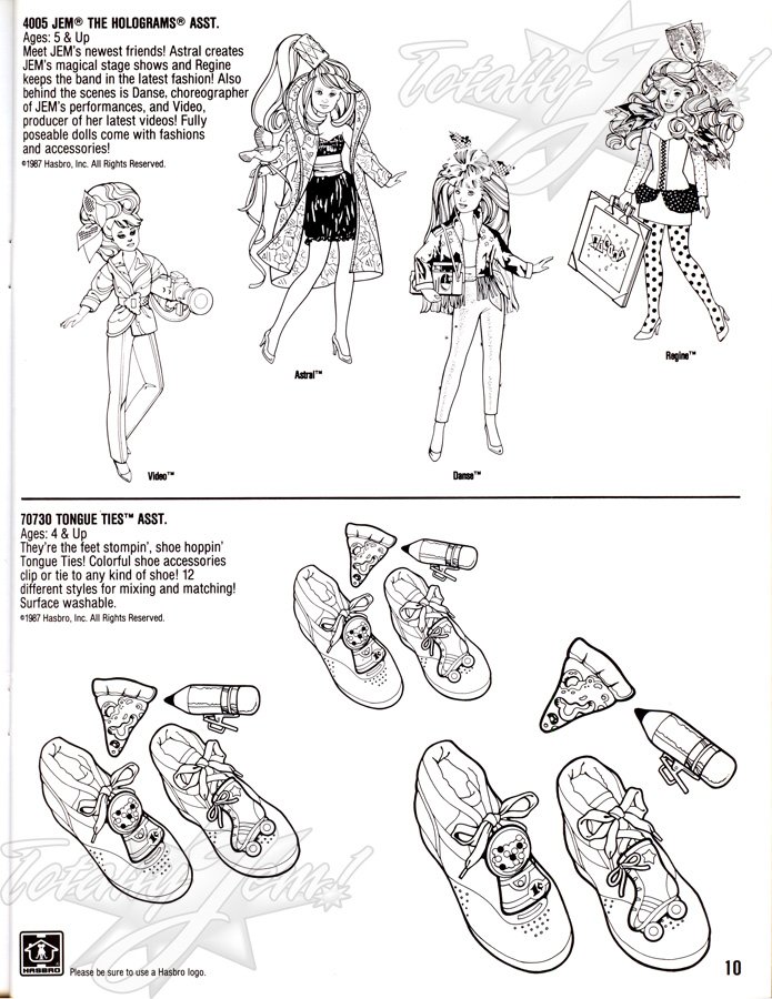Hasbro 1988 US Pre-Toy Fair Line Art Catalog
