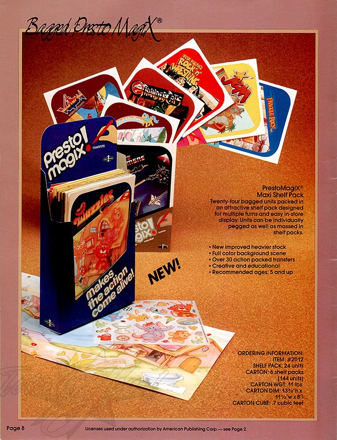 US Presto Magix 1986 Catalog - Jem&trade;