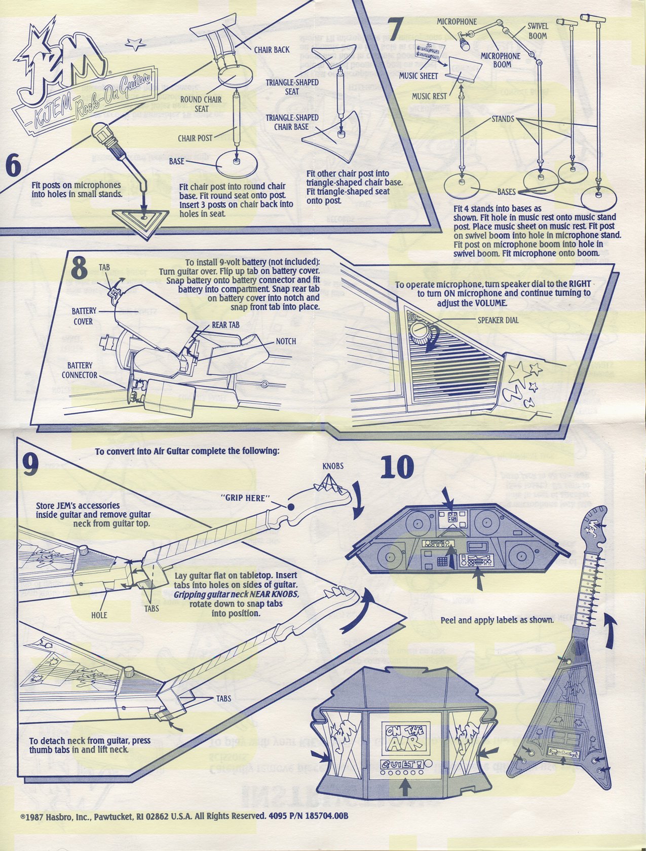 JEM Instructions - KJEM 4095 1987