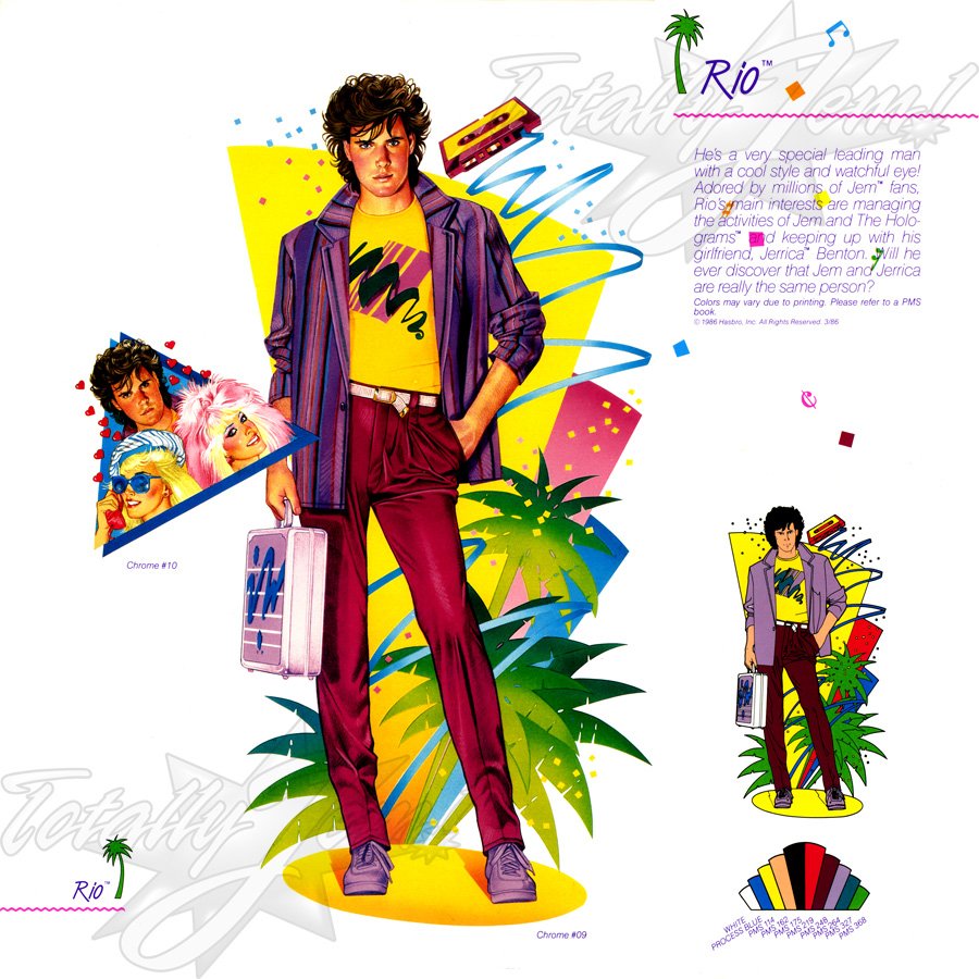 1986 JEM Licensing Kit - Rio™ (brown hair)