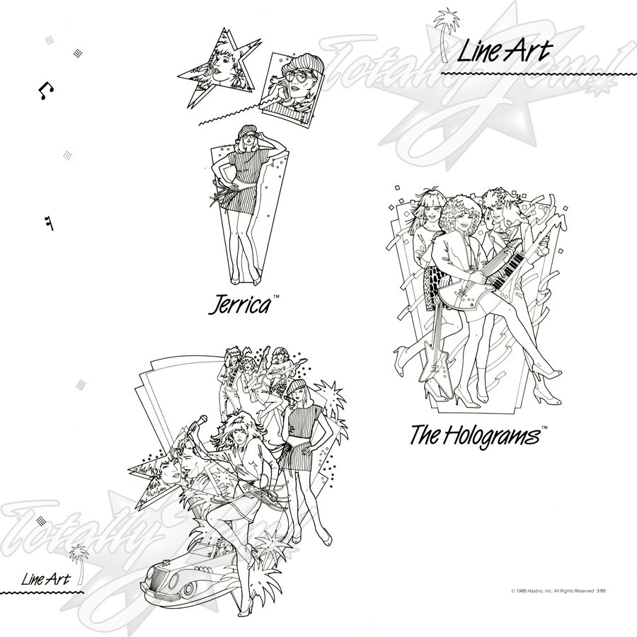 1986 JEM Licensing Kit - line art