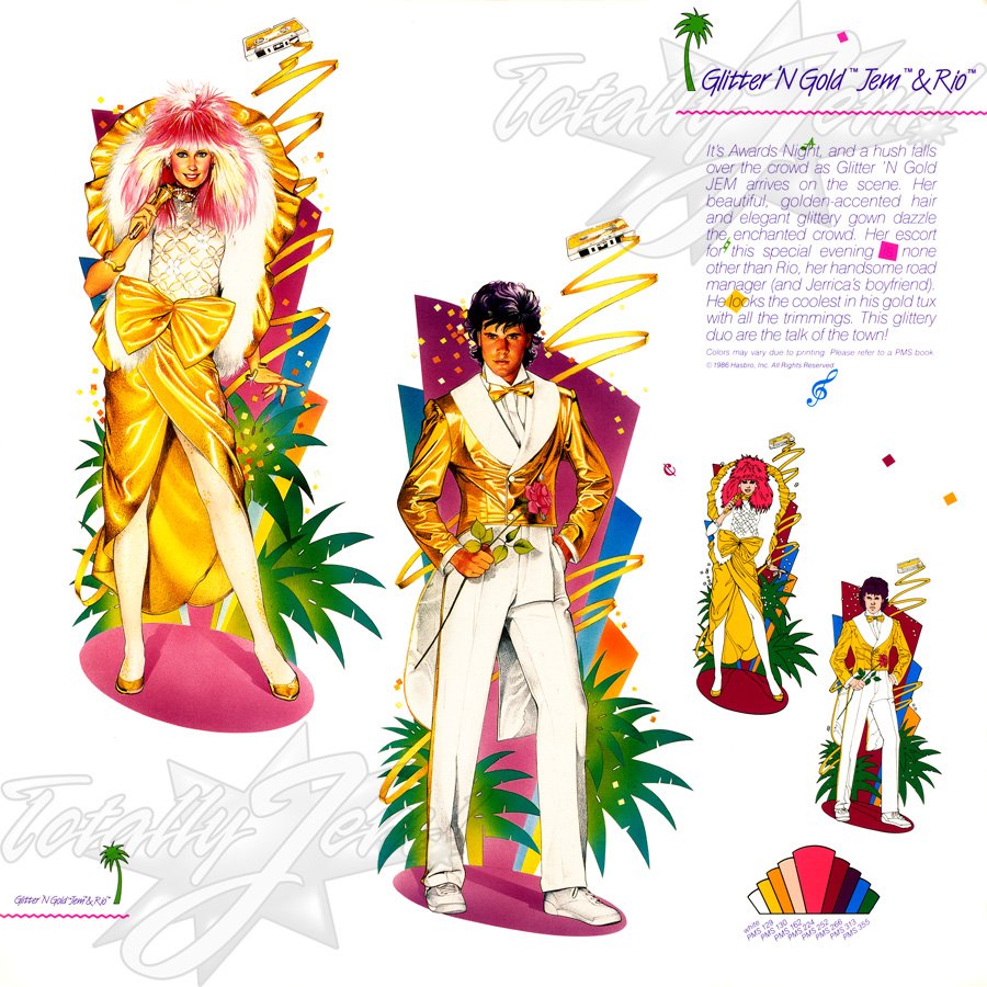 1987 JEM Licensing Update - Glitter 'N Gold™ Jem™ & Rio™