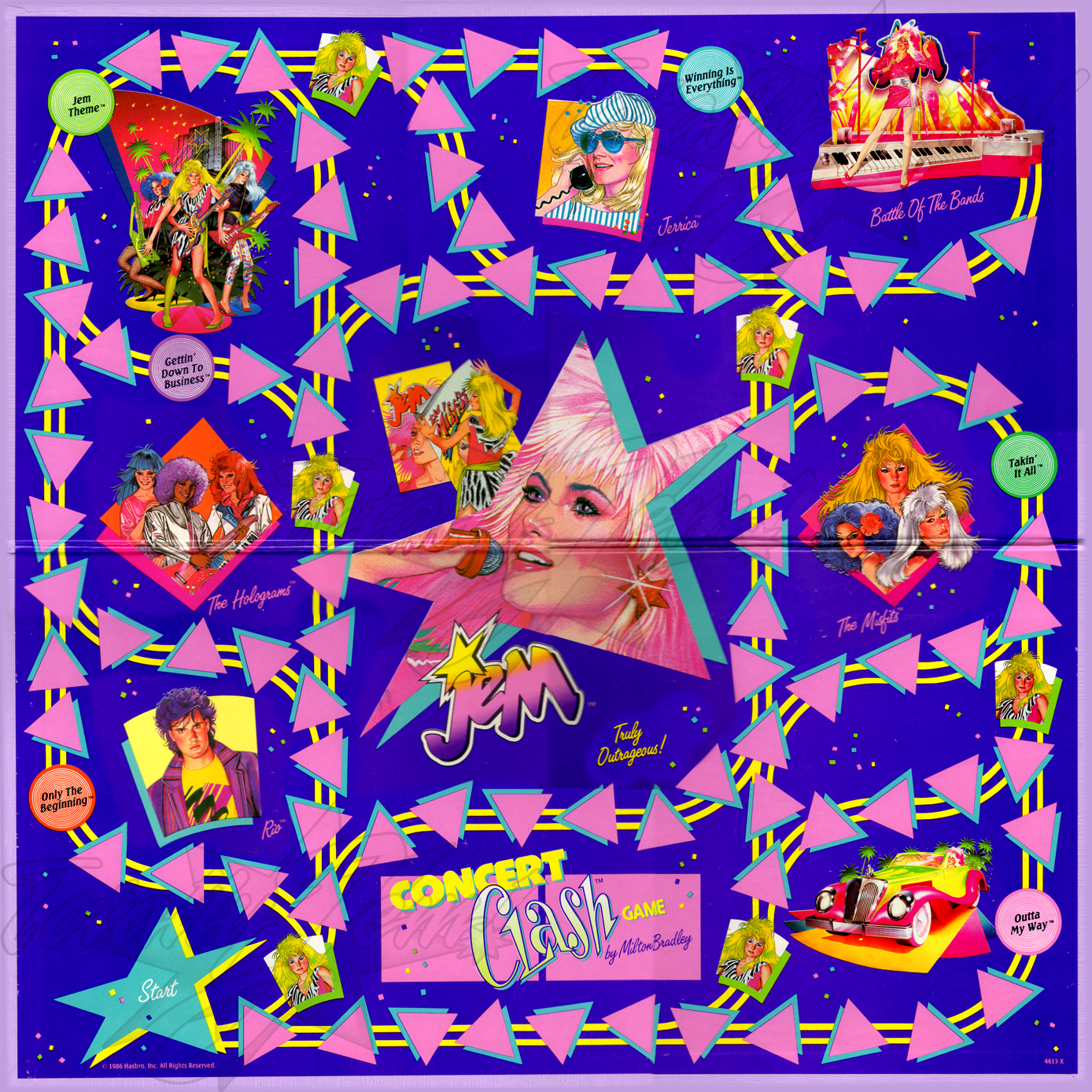 Milton Bradley Concert Clash Game Milton Bradley 4613 &copy;1986