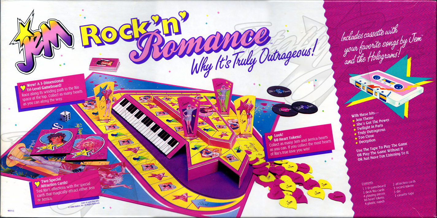Milton Bradley Rock 'n' Romance Game Milton Bradley 4615 &copy;1986