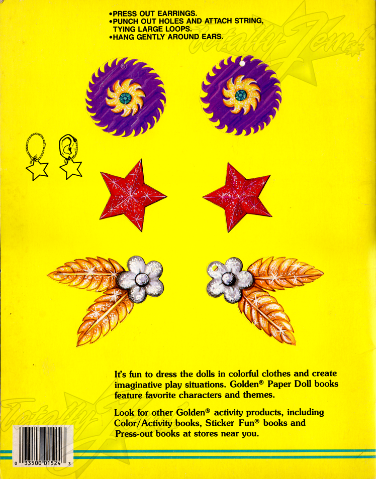 Jem: Paper Doll 
10/21/1986 
A Golden Book/Western Pub. Co. 
1524