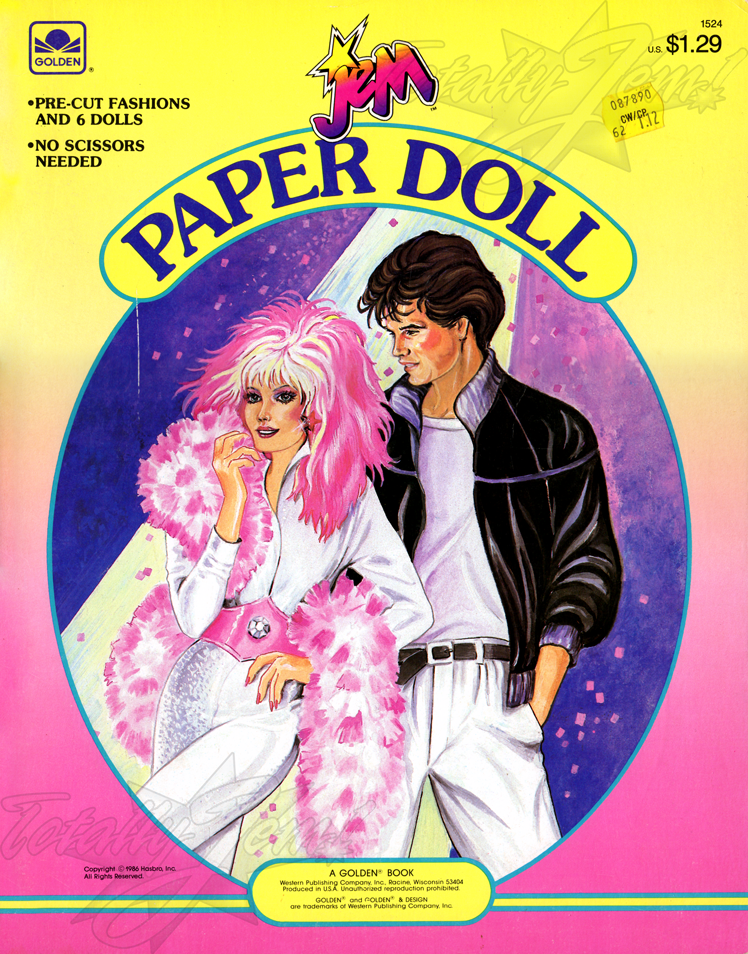 Jem: Paper Doll 
10/21/1986 
A Golden Book/Western Pub. Co. 
1524