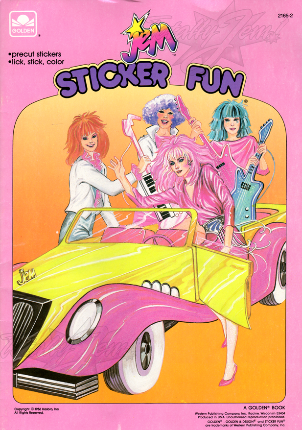 Jem: Sticker Fun
10/7/1986 
A Golden Book/Western Pub. Co. 
2165-2