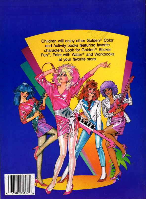 Jem: A Giant coloring book 11/10/1986 
A Golden Book/Western Pub. Co. 
3107-86