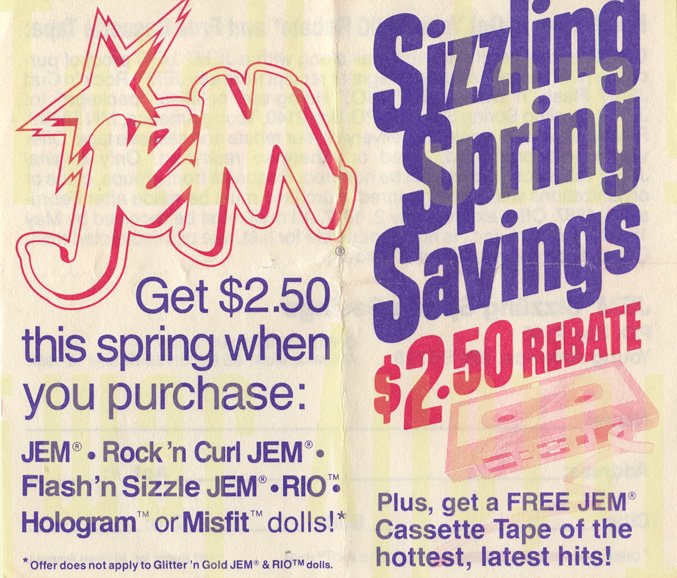 JEM "Sizzling Spring Savings"