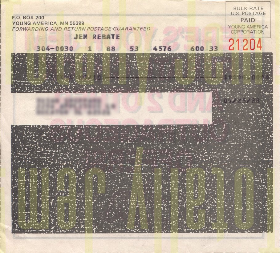 Here's Your JEM Rebate Check and 2 Other Outrageous Offers!