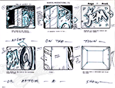 Unprodued "Rock Backstager" storyboard