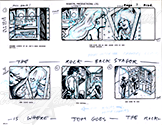 Unprodued "Rock Backstager" storyboard