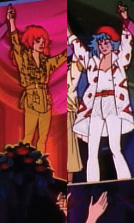 Jem fashion as seen in the Sunbow Productions, Inc., cartoon series.